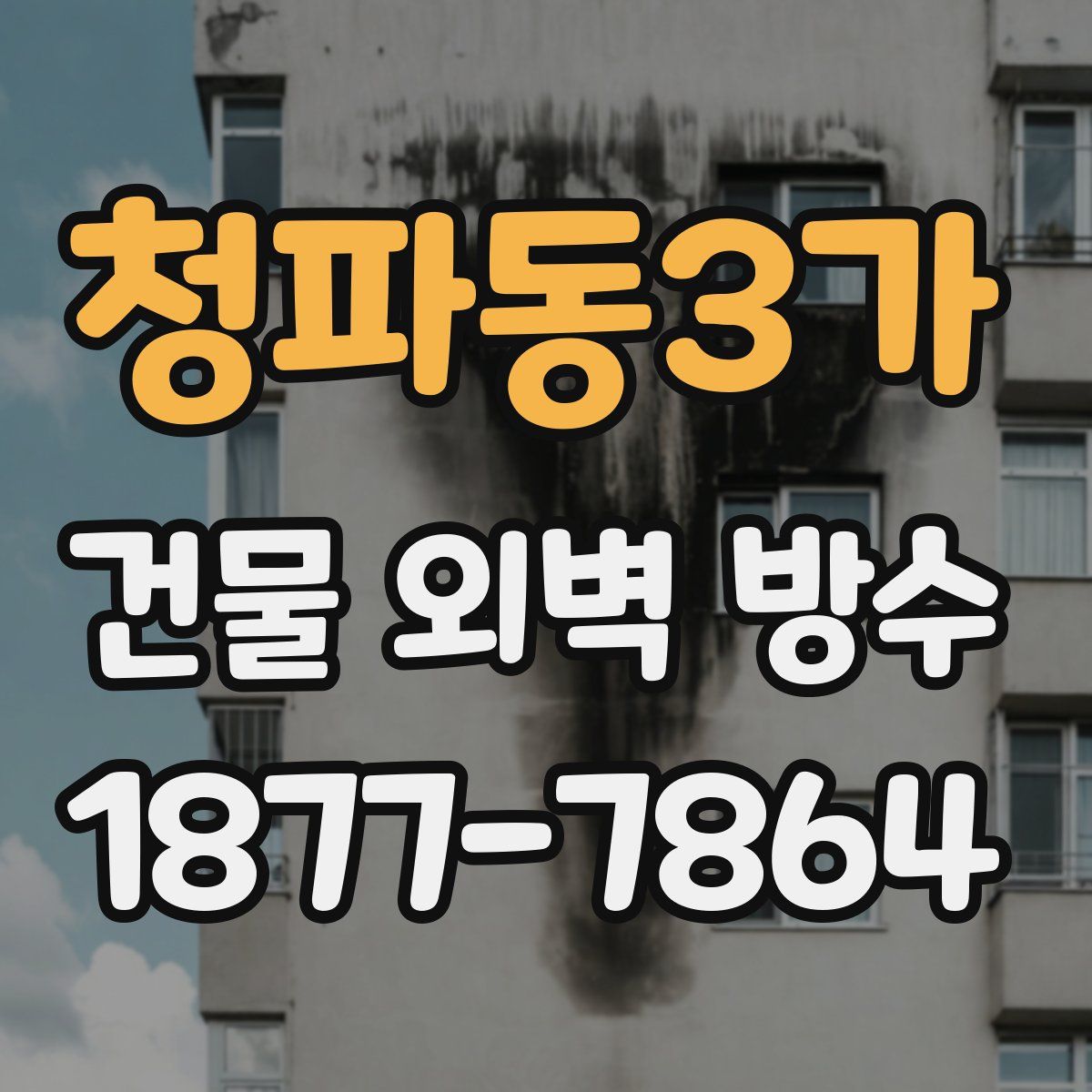청파동3가 건물 외벽 방수