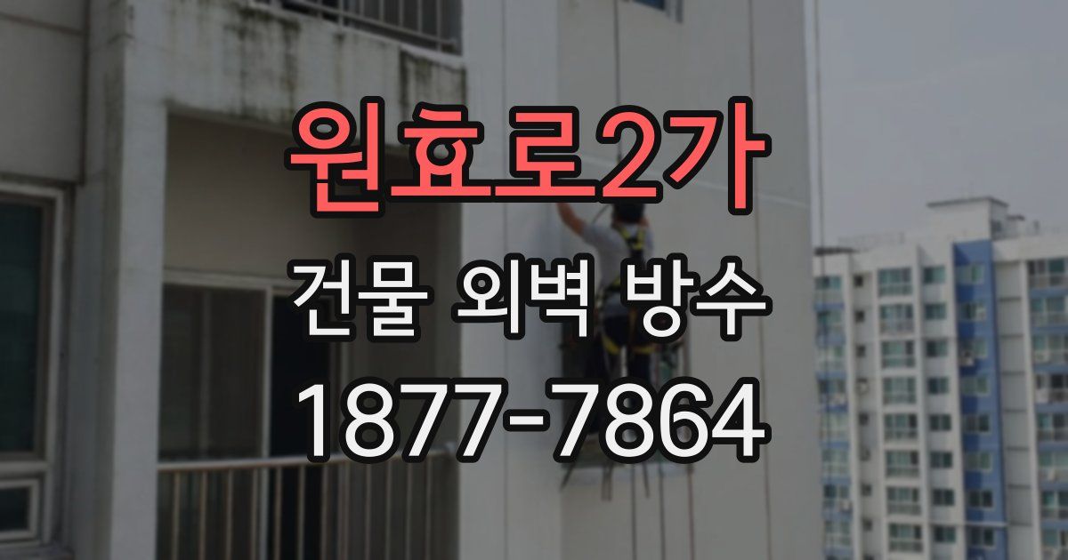 원효로2가 건물 외벽 방수