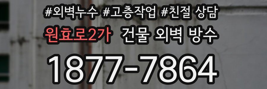 원효로2가 건물 외벽 방수