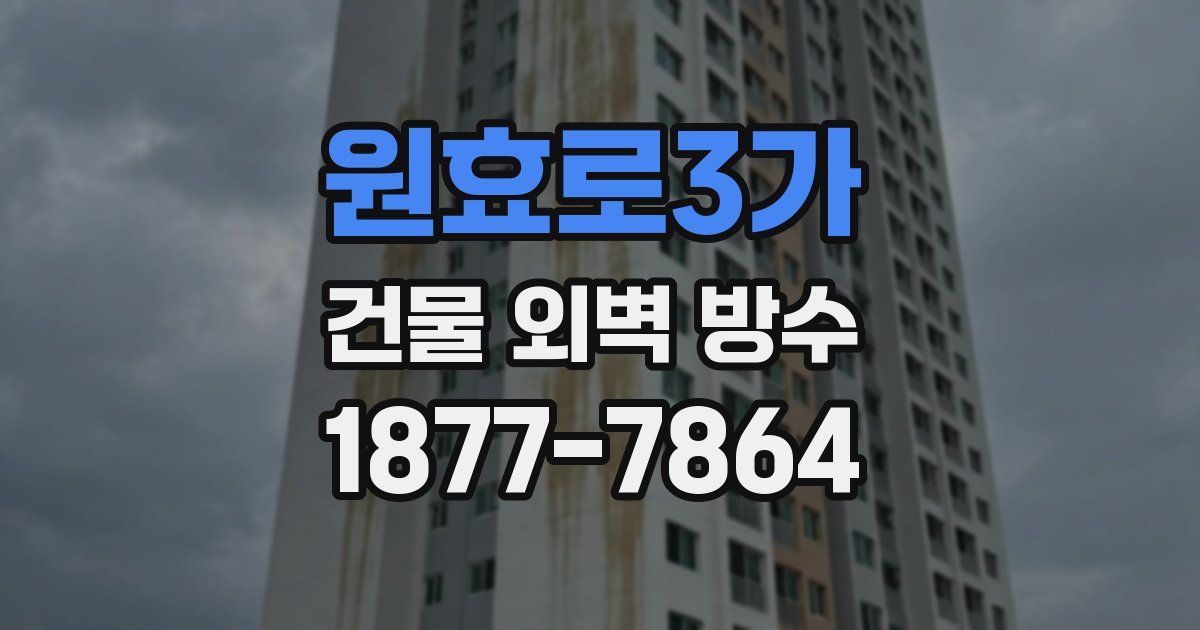 원효로3가 건물 외벽 방수
