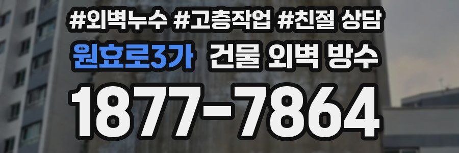 원효로3가 건물 외벽 방수