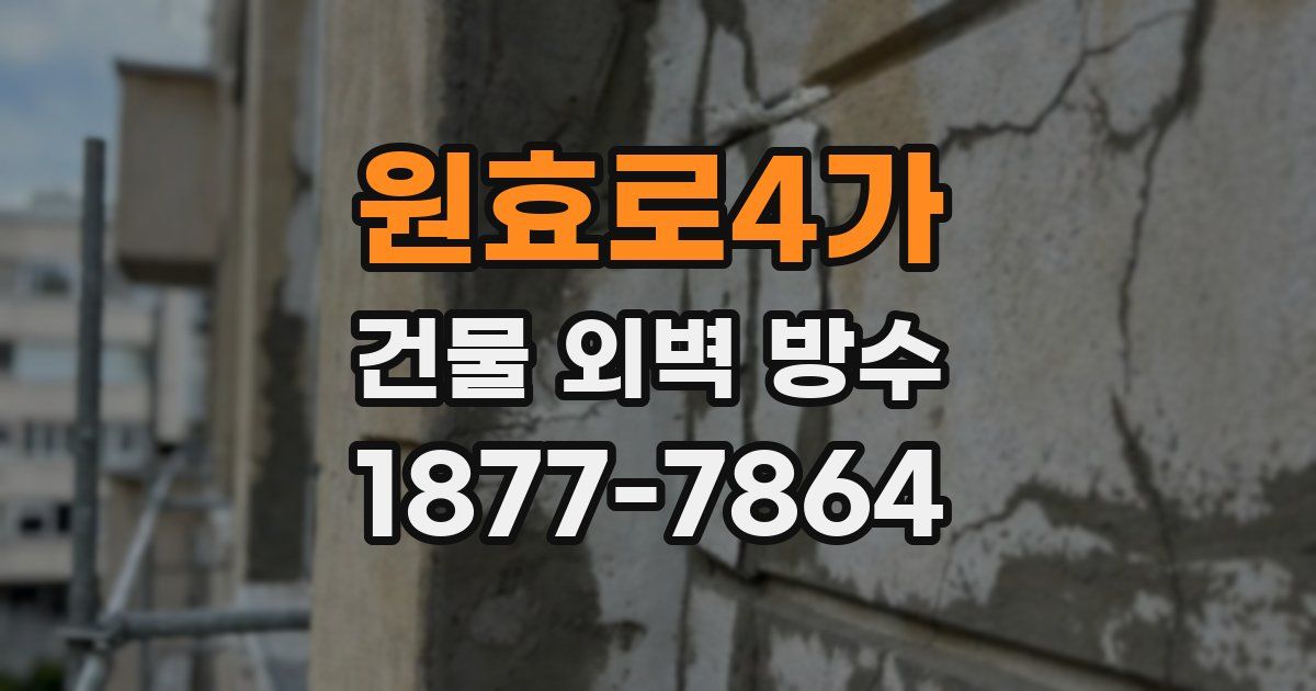 원효로4가 건물 외벽 방수