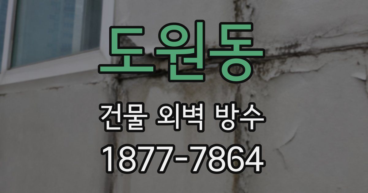 도원동 건물 외벽 방수