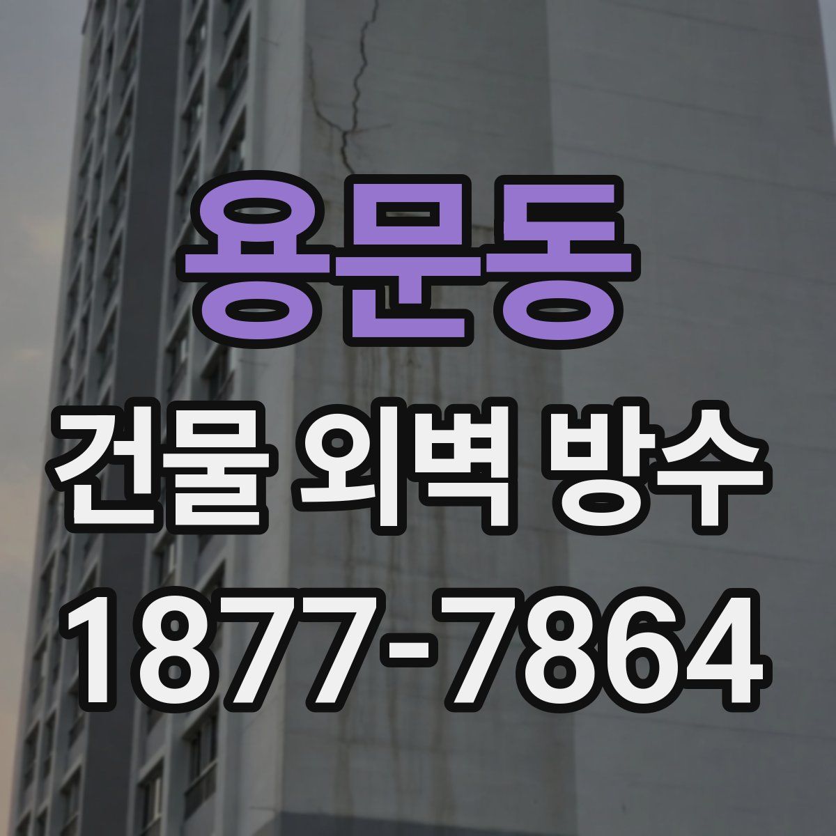 용문동 건물 외벽 방수
