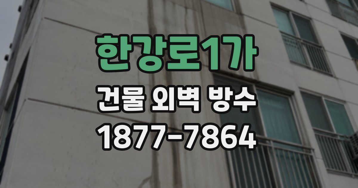 한강로1가 건물 외벽 방수