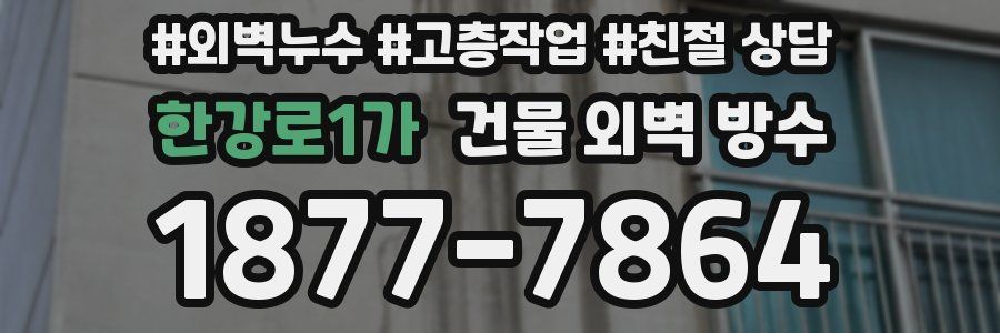 한강로1가 건물 외벽 방수
