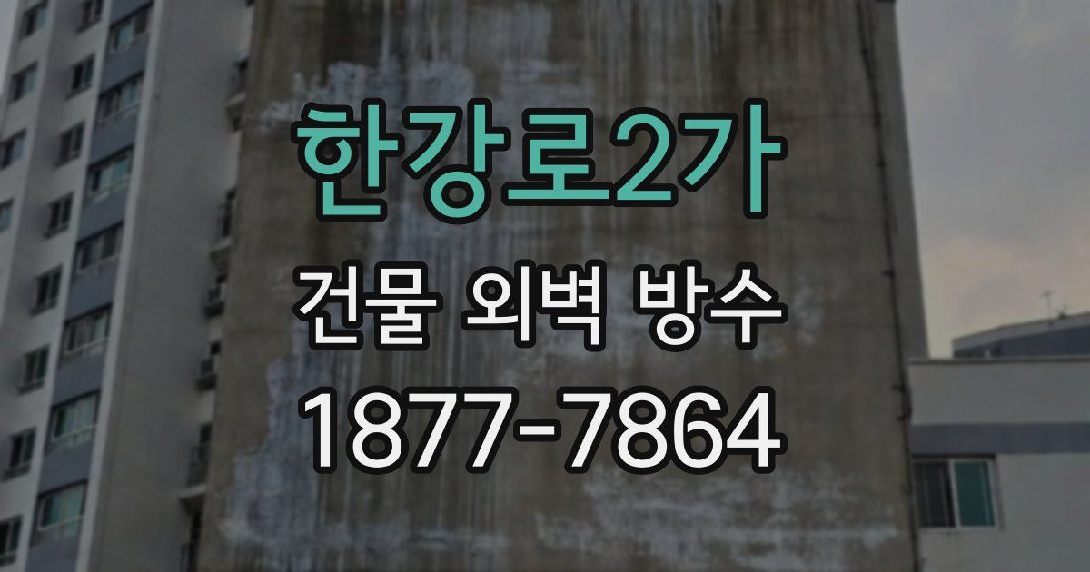 한강로2가 건물 외벽 방수