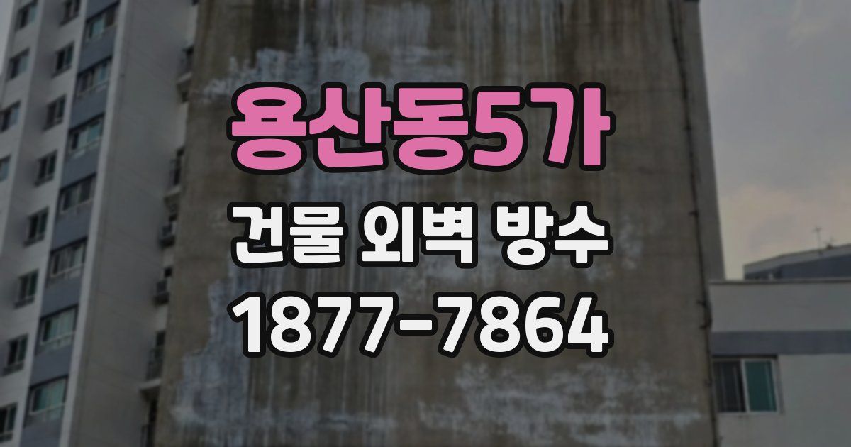 용산동5가 건물 외벽 방수