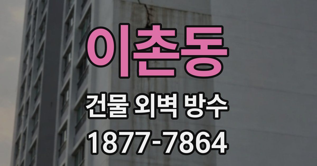 이촌동 건물 외벽 방수