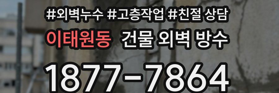 이태원동 건물 외벽 방수