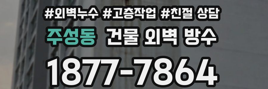 주성동 건물 외벽 방수
