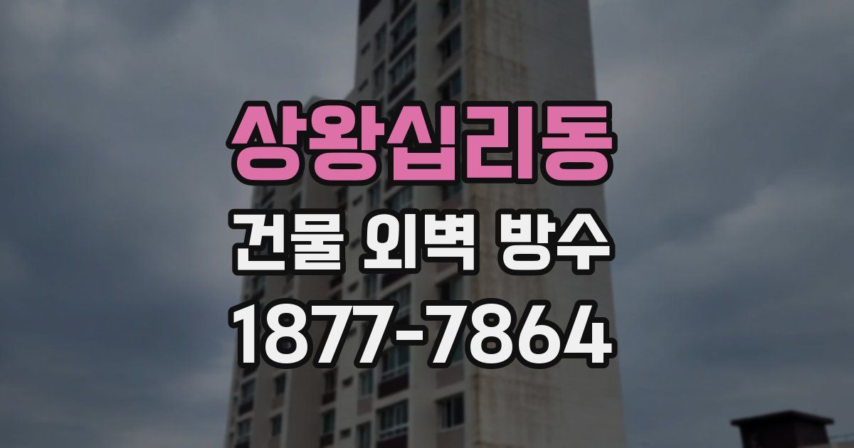 상왕십리동 건물 외벽 방수