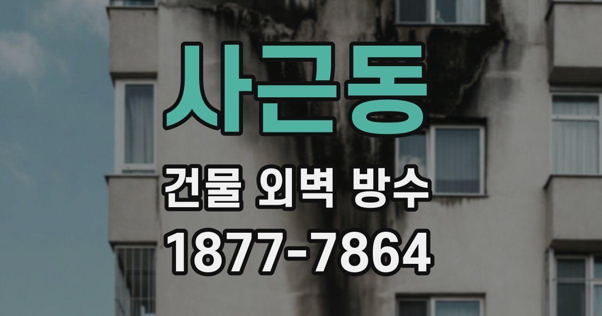 사근동 건물 외벽 방수