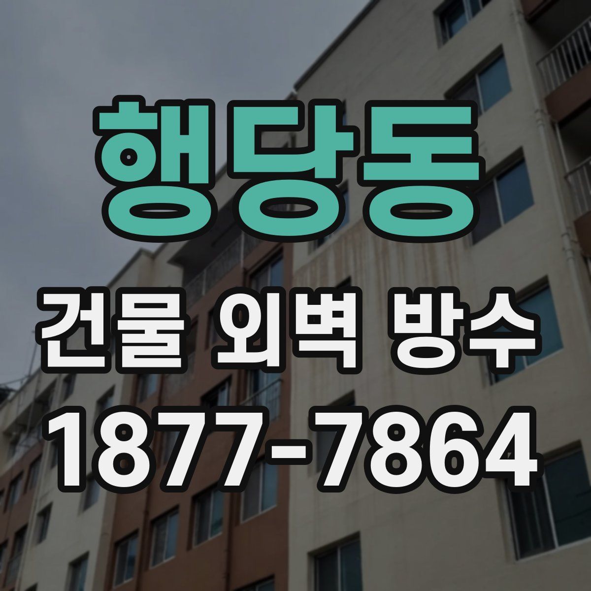 행당동 건물 외벽 방수