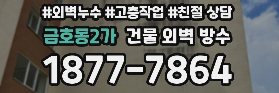 금호동2가 건물 외벽 방수