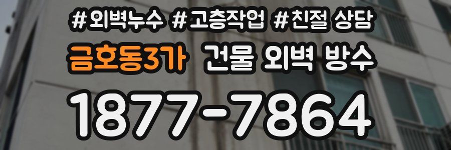 금호동3가 건물 외벽 방수
