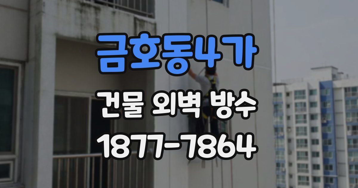 금호동4가 건물 외벽 방수