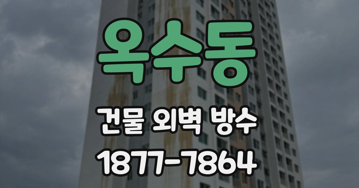 옥수동 건물 외벽 방수