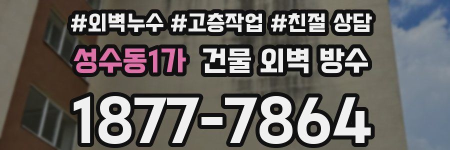 성수동1가 건물 외벽 방수
