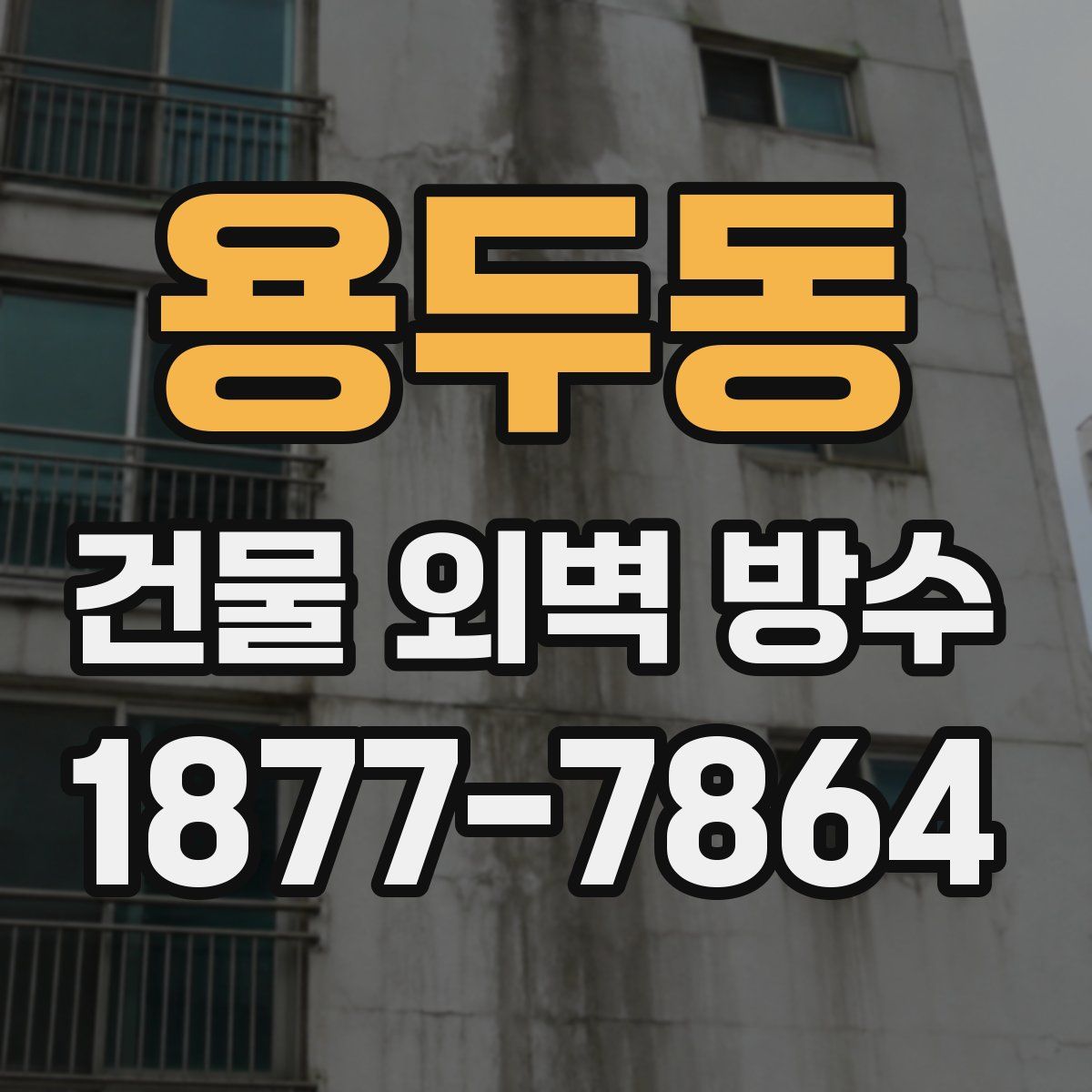 용두동 건물 외벽 방수