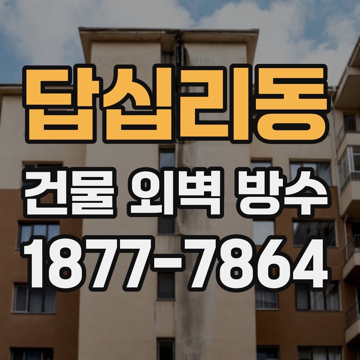 답십리동 건물 외벽 방수 유지 기간에 영향을 주는 요소