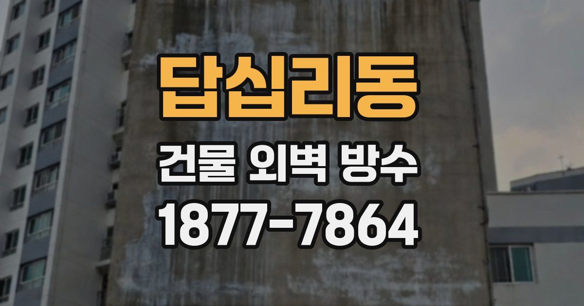 답십리동 건물 외벽 방수