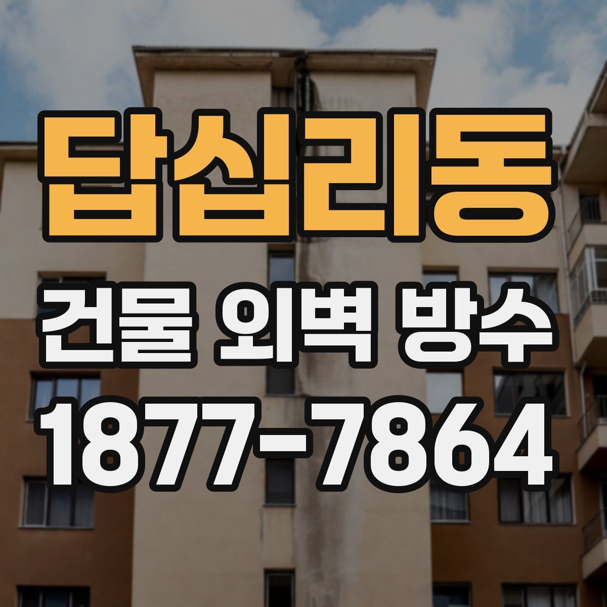 답십리동 건물 외벽 방수