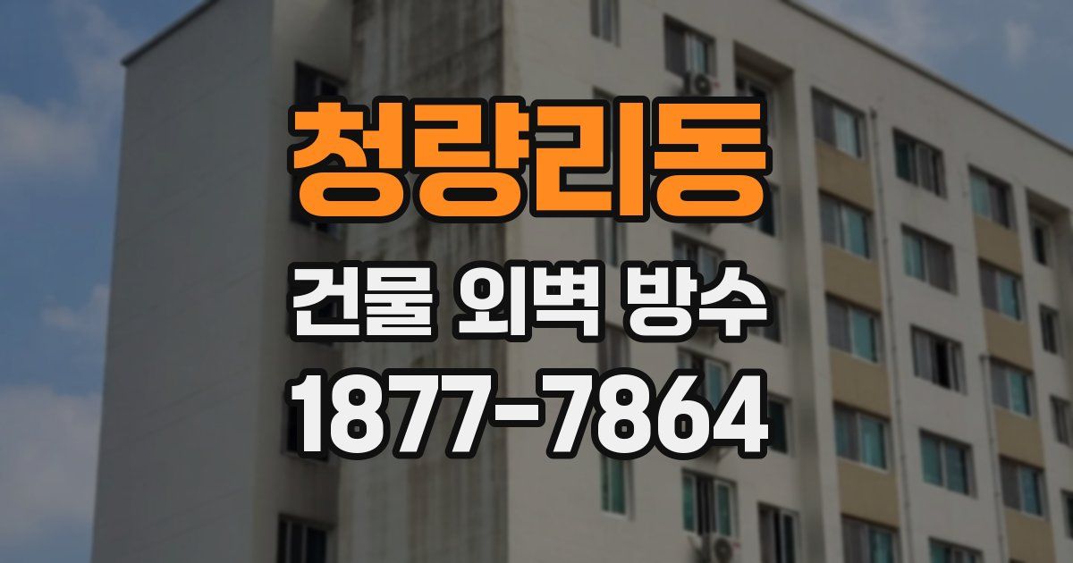 청량리동 건물 외벽 방수
