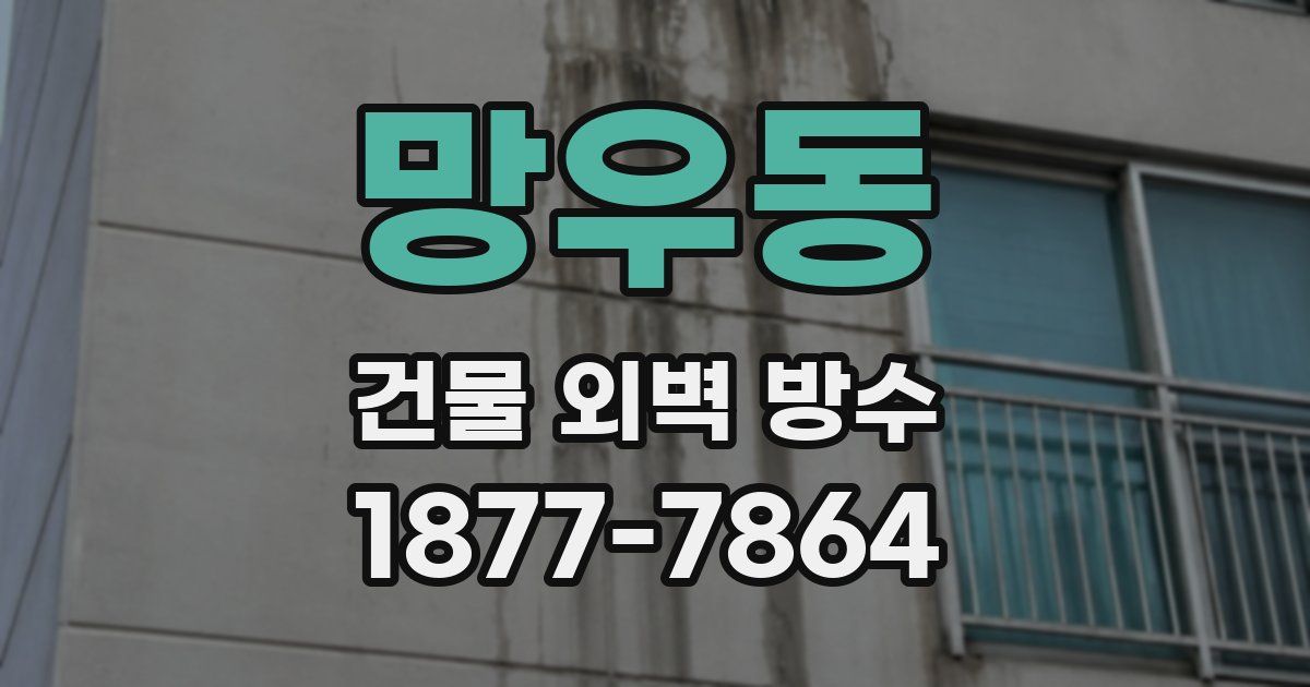 망우동 건물 외벽 방수