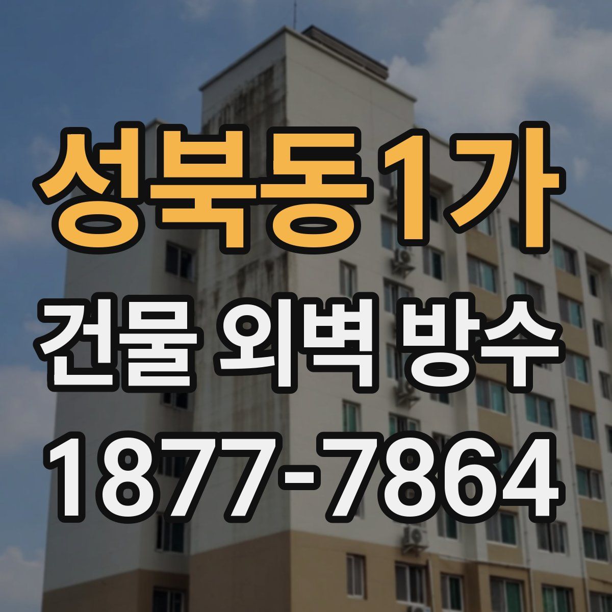 성북동1가 건물 외벽 방수