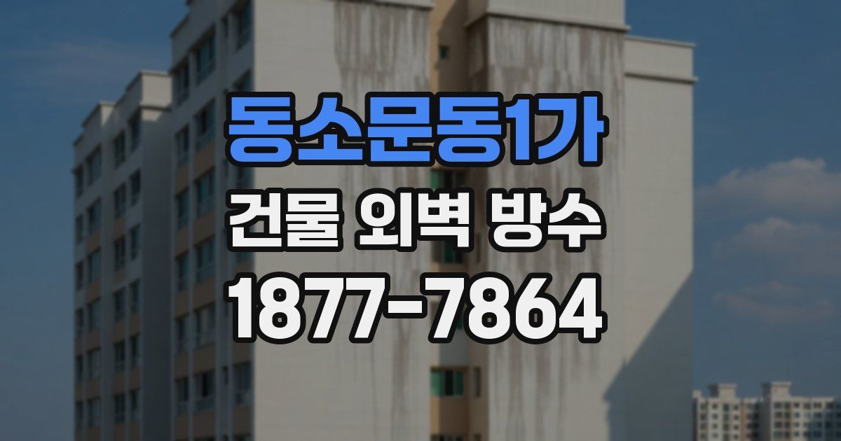 동소문동1가 건물 외벽 방수