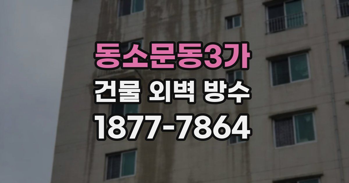 동소문동3가 건물 외벽 방수