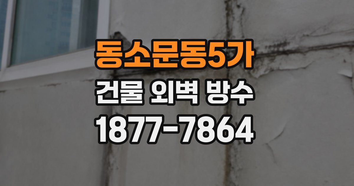 동소문동5가 건물 외벽 방수