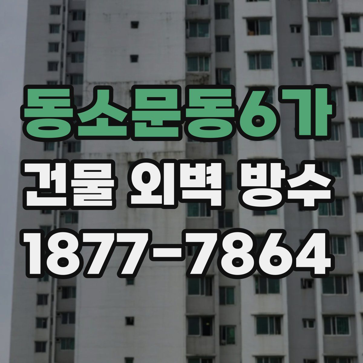 동소문동6가 건물 외벽 방수