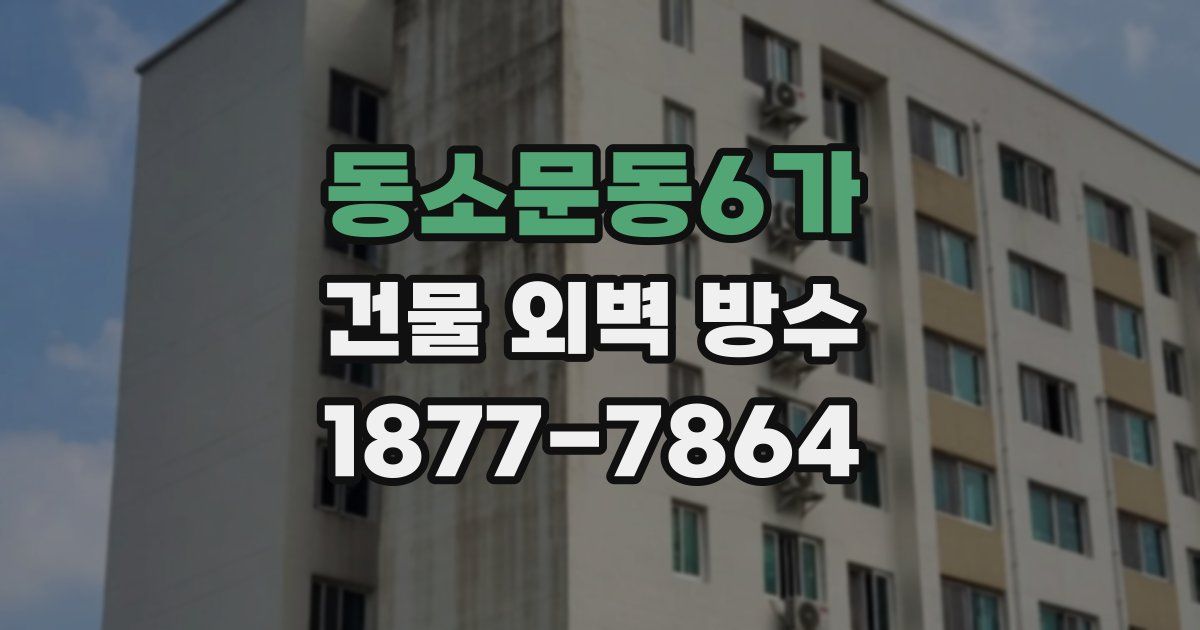 동소문동6가 건물 외벽 방수
