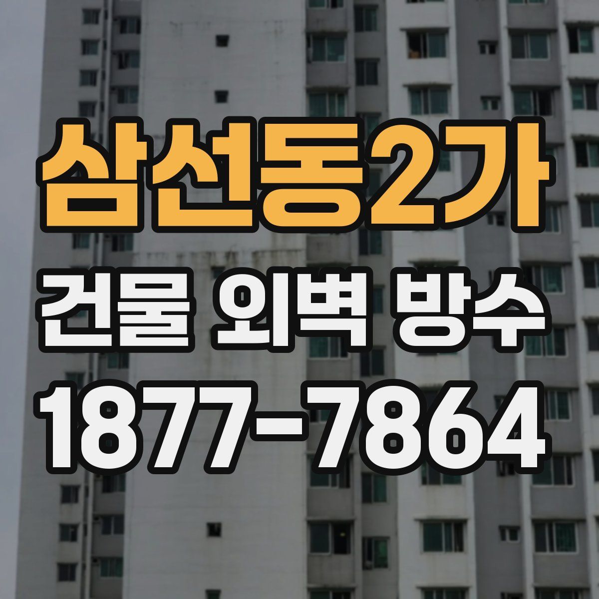 삼선동2가 건물 외벽 방수