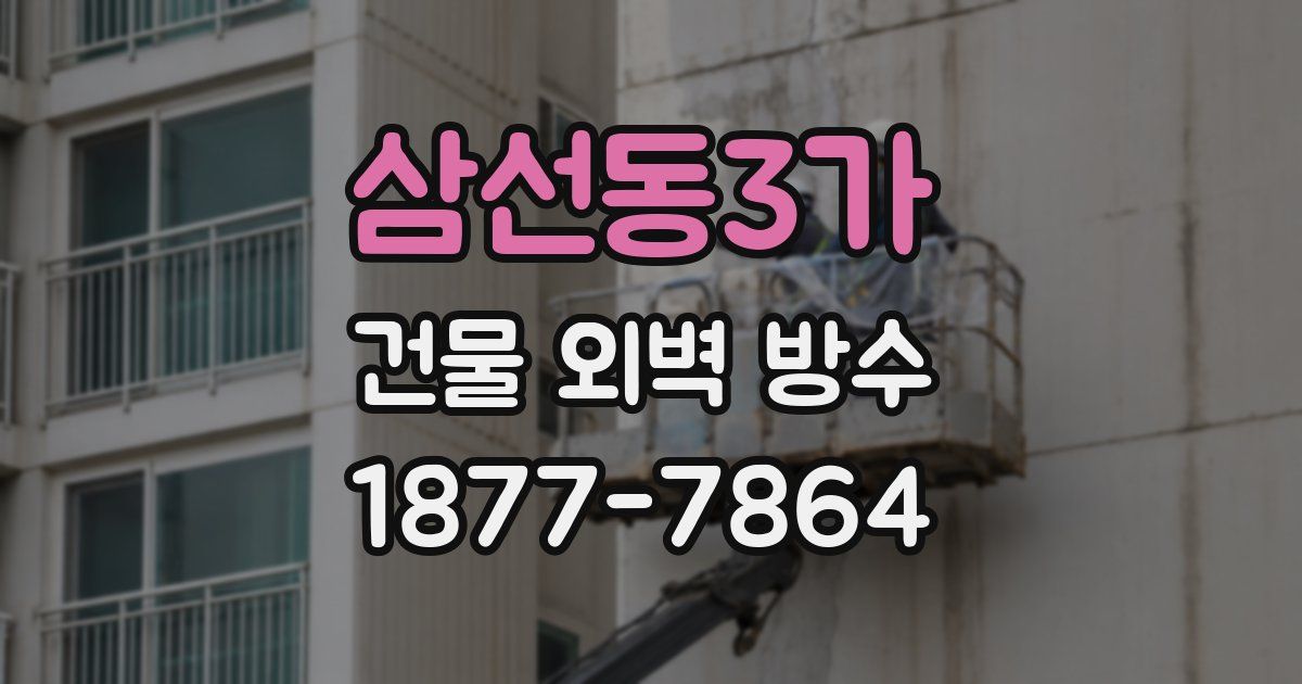 삼선동3가 건물 외벽 방수