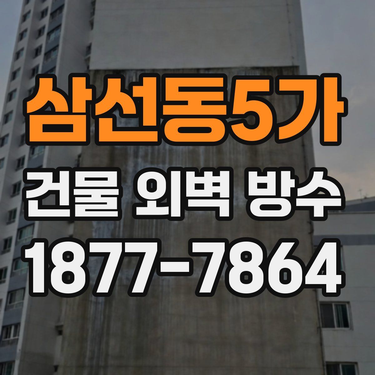 삼선동5가 건물 외벽 방수