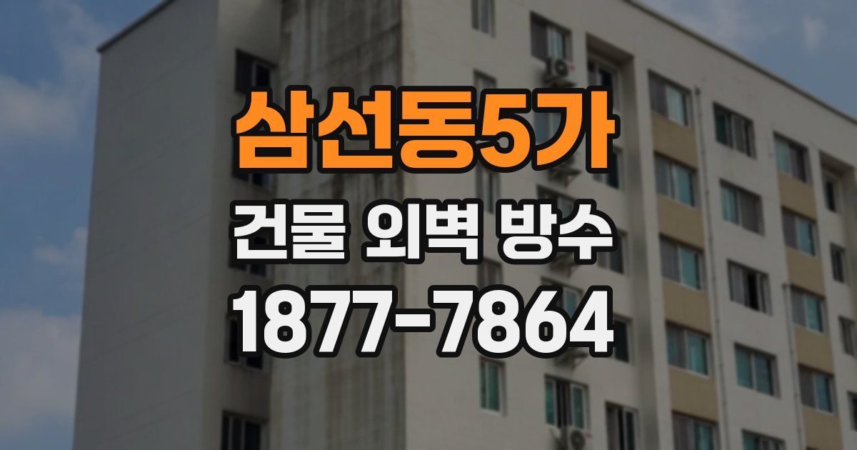 삼선동5가 건물 외벽 방수
