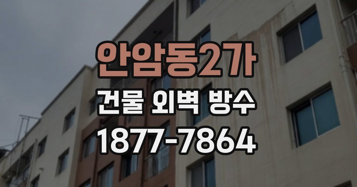 안암동2가 건물 외벽 방수