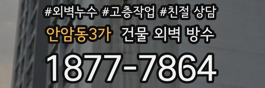 안암동3가 건물 외벽 방수