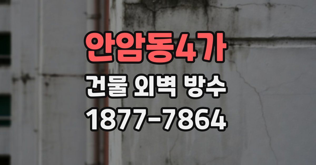 안암동4가 건물 외벽 방수