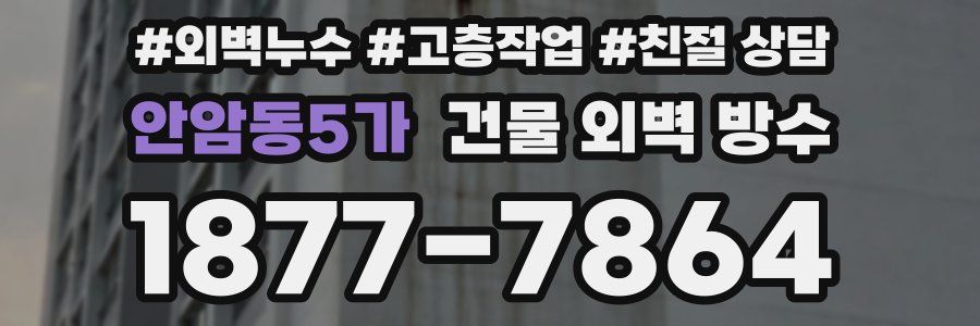 안암동5가 건물 외벽 방수