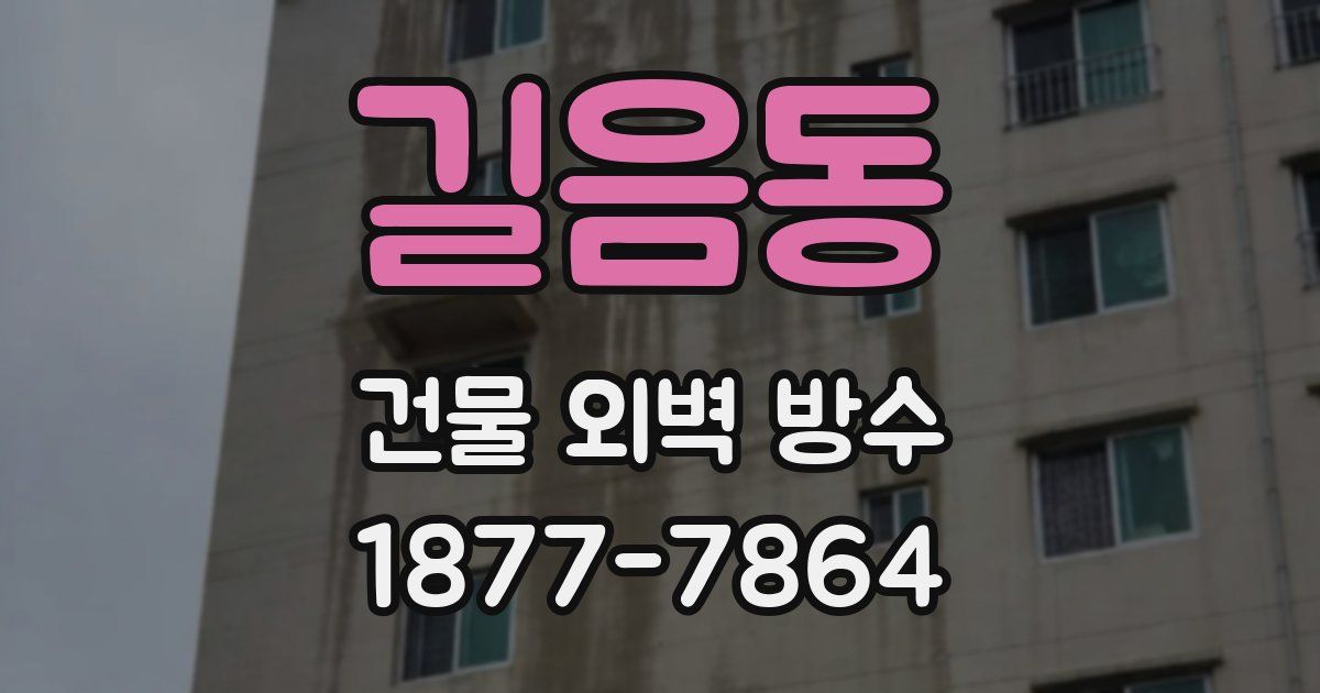 길음동 건물 외벽 방수