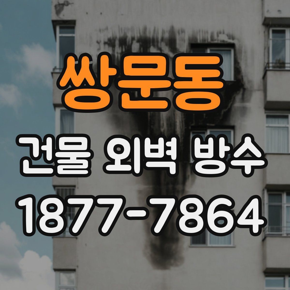 쌍문동 건물 외벽 방수 공법 선택 시 건물 구조를 보는 이유