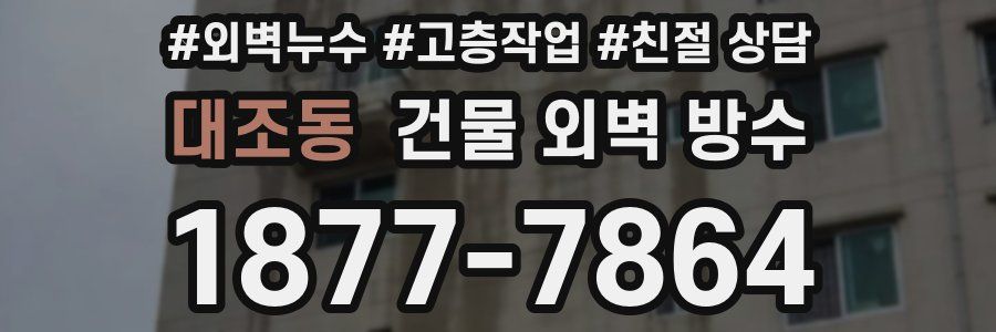 대조동 건물 외벽 방수