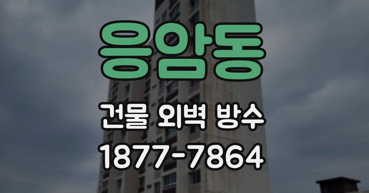 응암동 건물 외벽 방수