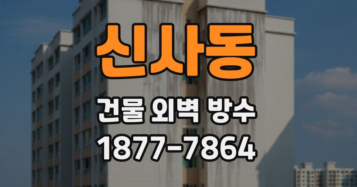 신사동 건물 외벽 방수