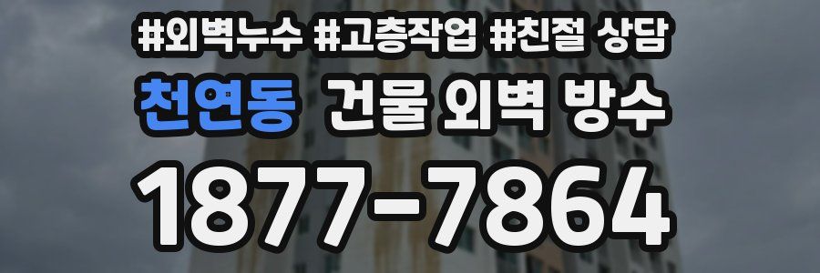 천연동 건물 외벽 방수