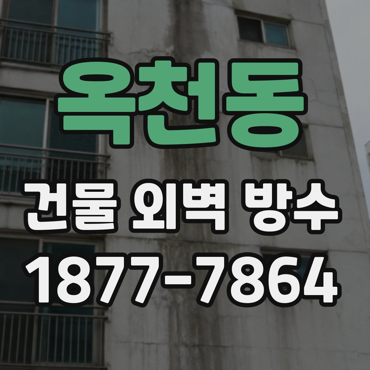 옥천동 건물 외벽 방수